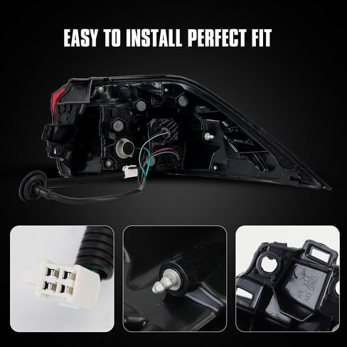مجموعة LED LED Tail Light Assembly لتويوتا RAV4 2019 2020 2021 2022 2023 2024 جانب سائق مصباح الفرامل الخلفية in Saudi Arabia