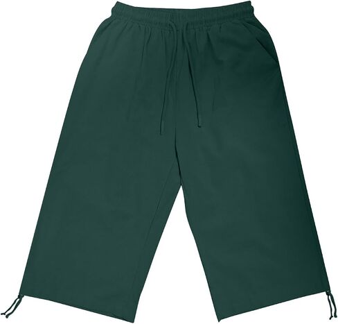 hlysgo Bermuda Shorts for Women High Waisted Drawstring Cotton Linen Casual Shorts Summer Knee Length Shorts with Pockets in Kuwait