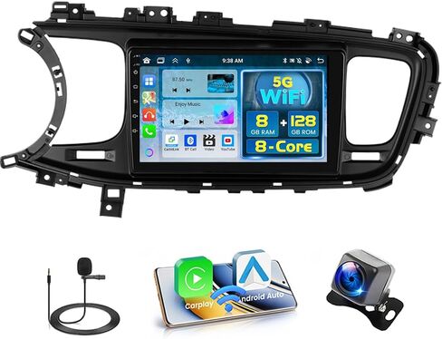 2+64GB Android 13 Car Stereo for Kia Optima K5 2013-2015 with Wireless Carplay Android Auto, 9" Touch Screen Radio Dash Kit GPS Navigation WiFi Bluetooth SWC Mic Backup Camera in Saudi Arabia