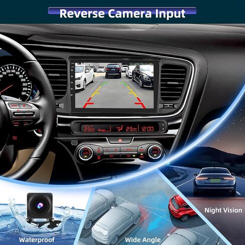 2+64GB Android 13 Car Stereo for Kia Optima K5 2013-2015 with Wireless Carplay Android Auto, 9" Touch Screen Radio Dash Kit GPS Navigation WiFi Bluetooth SWC Mic Backup Camera in Saudi Arabia
