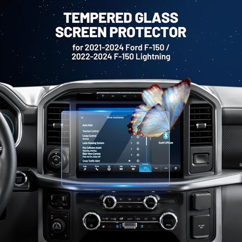 FIILINES Screen Protector for 2020 2021 2022 2023 Toyota Tacoma, 8 inch Touchscreen 9H Tempered Glass Screen Protector Anti-Glare Shatterproof 2 Pack in Kuwait