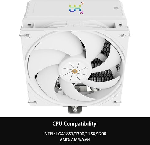 Thermalright Assassin X 120R برودة وحدة المعالجة المركزية الرقمية الأسود ، غطاء أعلى الشاشة الرقمية ، TL-P12 PWM CPU CPU CPU CONDAIN ، تبريد غرفة تبريد الكمبيوتر ، دعم AM4/AM5 ، Intel LGA1851/1700/115X/1200 in Kuwait
