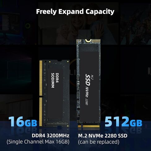 Mini PC Gaming, Mini Computers with Intel i7-13620H (Max 4.9GHz) & GTX 1060 Graphics Card, Micro pc with 32GB RAM / 1TB M.2 NVME PCIEx4 SSD, Wi-Fi 6 / Multi-Function Type-C / 8K / Windows 11 in Saudi Arabia