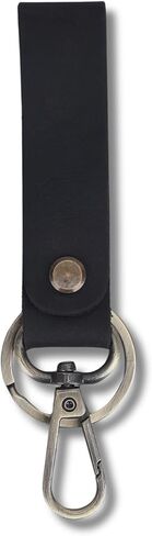 Genuine Leather Keychain with Belt Loop - Key Case Leather Tactical HK EDC Clip Fob Keychain Leathers Key Holder in Kuwait