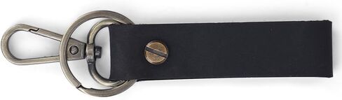 Genuine Leather Keychain with Belt Loop - Key Case Leather Tactical HK EDC Clip Fob Keychain Leathers Key Holder in Kuwait