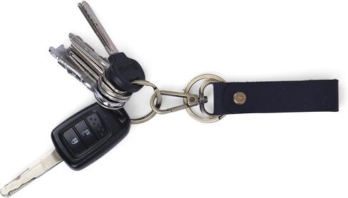 Genuine Leather Keychain with Belt Loop - Key Case Leather Tactical HK EDC Clip Fob Keychain Leathers Key Holder in Kuwait