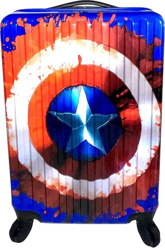 Fast Forward Marvel Captain America Hard-Side 21" Spinner Luggage Lightweight Carry-On Suitcase in Saudi Arabia