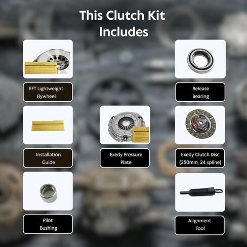 Exedy Clutch Pro Kit NSK1000 with EFT Ultra Light Flywheel لعام 2003-2006 NISSAN 350Z و 2003-2007 Infiniti G35 - OEM KIT مع الأداء المتفوق والملاءمة الدقيقة - يأتي مع ضمان العلامة التجارية لمدة 12 شهرًا in Saudi Arabia