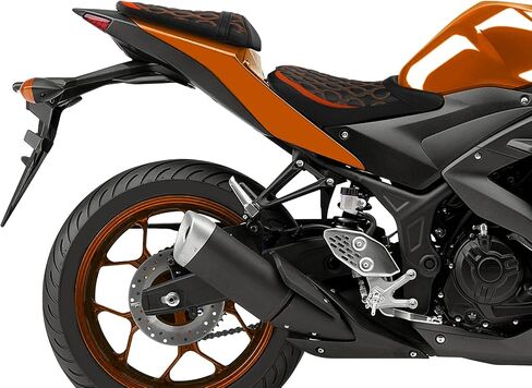 نسخة. راكب السائق الأمامي ومقعد الراكب الخلفي ليبوب ياماها YZF R3 2015-2023 MT-03 2020-2024 YZF R25 2015-2023 MT-25 in Kuwait