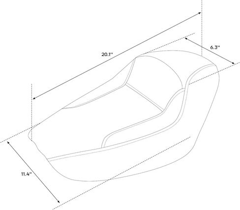 نسخة. مقعد سائق منفرد راكب أمامي مناسب لهارلي سبورتستر XL 883 1200 2010-Later ، Black+White in Kuwait