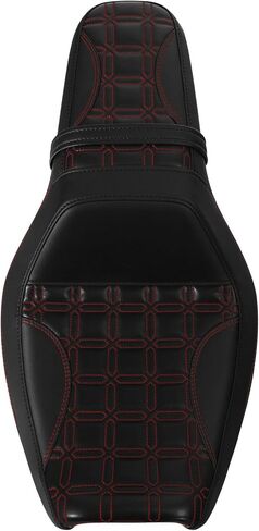 TCMT Black+Red Driver & Passenger Seat for '18-Later Harley Softail Fat Boy FXFB/FXFBS Motorcycle in Saudi Arabia