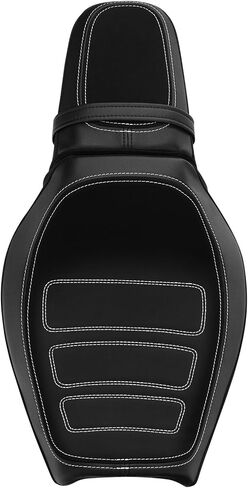 TCMT Black+Red Driver & Passenger Seat for '18-Later Harley Softail Fat Boy FXFB/FXFBS Motorcycle in Saudi Arabia
