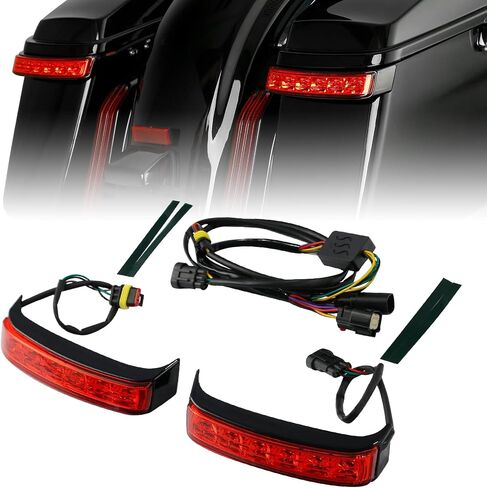 TCMT Saddlebag Running Brake LED Turn Light Fit For Harley Touring Road Glide Limited 2020-2024 Ultra Limited 2014-2024 CVO Limited FLHTKSE 2016-2020 Electra Glide Ultra Classic 2014-2019 in Saudi Arabia