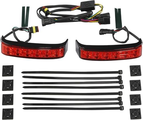 TCMT Saddlebag Running Brake LED Turn Light Fit For Harley Touring Road Glide Limited 2020-2024 Ultra Limited 2014-2024 CVO Limited FLHTKSE 2016-2020 Electra Glide Ultra Classic 2014-2019 in Saudi Arabia