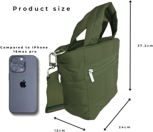 Small Puffer Gym Bag Quilted Crossbody Nylon Bags For Women Handbag Shoulder Bag in Saudi Arabia