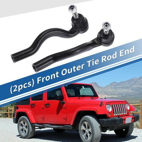 X AUTOHAUX 2pcs Front Outer Tie Rod Ends Kit Suspension Steering Tie Rod End for Jeep Grand Cherokee 2011-2015 for Dodge Durango 2011-2015 Drag Link No.ES800972/ES800973 in Saudi Arabia