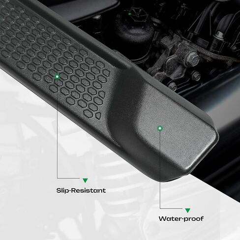 7.2 '' لوحات الجري خطوات جانبية متوافقة مع Jeep Wrangler JL Crew Cab 2018-2024 لوحة تشغيل لجيب Wrangler 4 Door Black Rails Nerf Bars in Kuwait