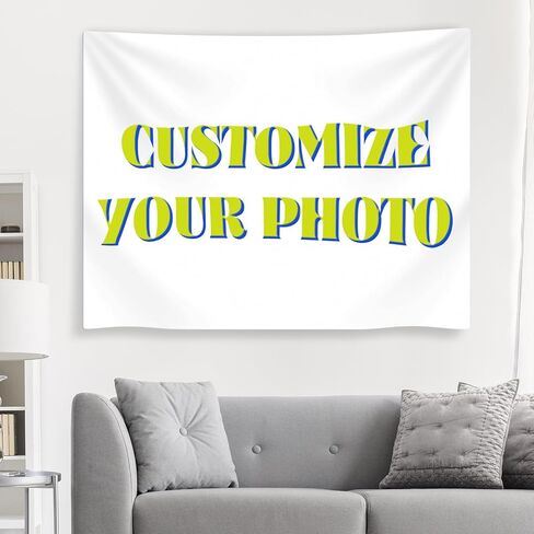 Custom Tapestry, Custom Wall Tapestry for Bedroom Personalized Backdrop Upload Images Customize for Home & Living Room Decor Bedroom Wall Art (59INCH*59INCH) in Saudi Arabia