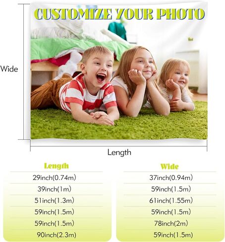 Custom Tapestry, Custom Wall Tapestry for Bedroom Personalized Backdrop Upload Images Customize for Home & Living Room Decor Bedroom Wall Art (59INCH*59INCH) in Saudi Arabia