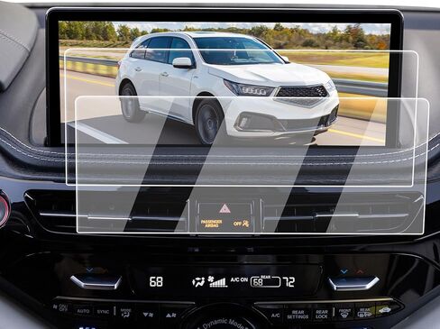 Screen Protector 2 Pcs Compatible with 2021-2024 Volvo XC40/XC60/XC90,8.7-Inch Navigation + Air Conditioner Screen Protector for 2019-2024 V60/S60/S90 Accessories 9H Hardness Tempered Glass in Kuwait