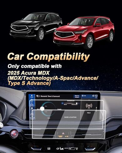 Screen Protector 2 Pcs Compatible with 2021-2024 Volvo XC40/XC60/XC90,8.7-Inch Navigation + Air Conditioner Screen Protector for 2019-2024 V60/S60/S90 Accessories 9H Hardness Tempered Glass in Kuwait