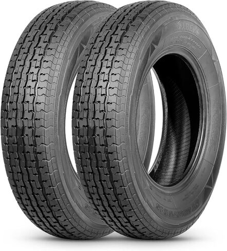 HALBERD Set of 2 Premium Trailer Tires ST205/75R15 8PR Load Range D Heavy Duty 205 75 15 Radial Trailer Tires Improve Traction in all-road conditions in Kuwait