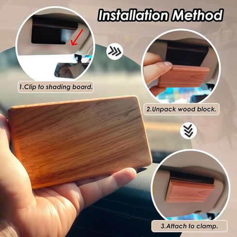 Gift Boxed Car Air Freshener – Long-Lasting Fragrance for 90+ Days – Wooden Car Diffuser – 8 Scents Available – Includes 1 Bottle of 5ML Essential Oil Refill – 0.17 FL OZ (Teak Scent) in Kuwait