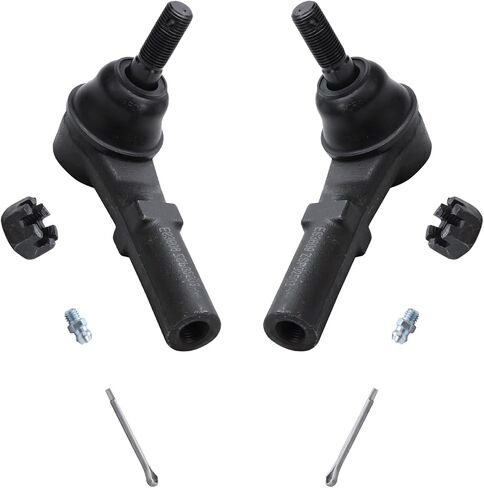 Detroit Axle - Front 6pc Tie Rods Kit for 2003-2019 Chevy Express GMC Savana 2500 3500, 4 Tie Rod Ends 2 Boots 2004 2005 2006 2007 2008 2009 2010 2011 2012 2013 2014 2015 2016 2017 2018 Replacement in Saudi Arabia