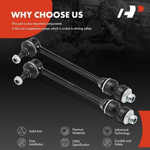 A-Premium 2 x Front Sway Bar Links Bar Bar Bar ، متوافقة مع Pontiac GTO 2004 2005 2006 in Saudi Arabia