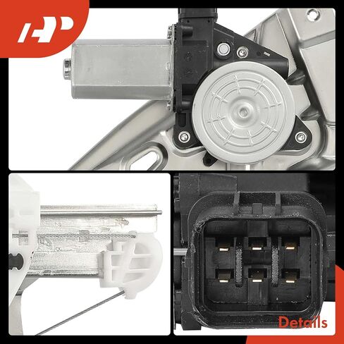 A-Premium Electric Power Window Regulator with Motor Compatible with Acura MDX 2007-2013 Sport Utility, Front Right Passenger Side in Saudi Arabia