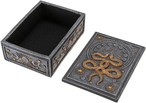مربع التارو الأفعى في Pacific Giftware ، صندوق تخزين Snake Wicca ، صندوق تذكار للمجوهرات أو أي حيازة جائزة أخرى ، in Saudi Arabia