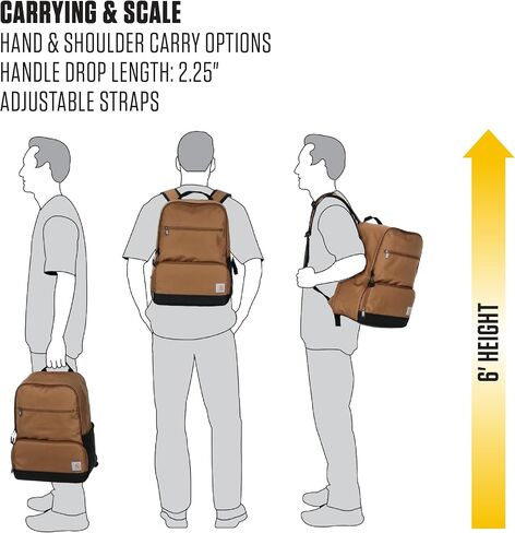 Carhartt عزل اثنين من المقصورة ، ومواد طاردة مياه متينة مع جيب السوستة الأمامية للتخييم والشاطئ والسفر. in Kuwait