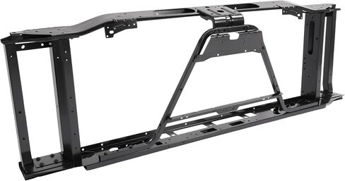 KUAFU Radiator Core Support Compatible with 2007-2009 Chevrolet Silverado GMC Sierra 1500 Replacement for GM1225252 20840497 Steel Black Radiator Support Assembly in Saudi Arabia