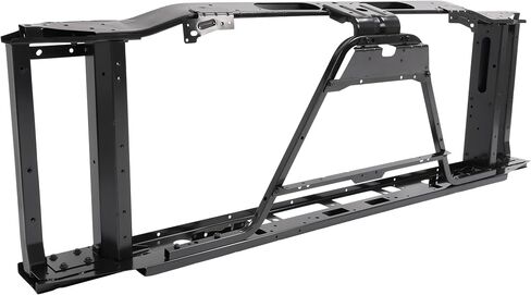 KUAFU Radiator Core Support Compatible with 2007-2009 Chevrolet Silverado GMC Sierra 1500 Replacement for GM1225252 20840497 Steel Black Radiator Support Assembly in Saudi Arabia