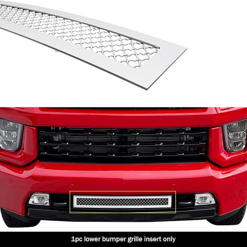 APS Premium Stainless Steel Chrome Mesh Grille Grill Insert Compatible with Chevy Silverado 2500 3500 2020 2021 2022 2023 Lower Bumper N19-S41057C in Saudi Arabia