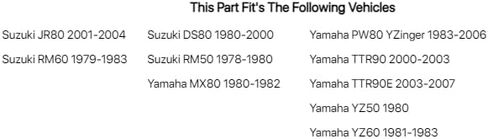 Tusk Fork and Dust Seal Kit Compatible with Yamaha PW80 YZinger 1983-2006/Compatible with Yamaha TTR90E 2003-2007 in Saudi Arabia