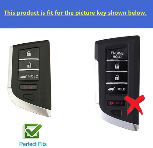 أنظمة الدخول بدون مفتاح لغطاء مفتاح Acura يناسب 2022 2023 2024 2025 Acura RDX MDX Remote Smart Key (Pink-Gold) in Kuwait