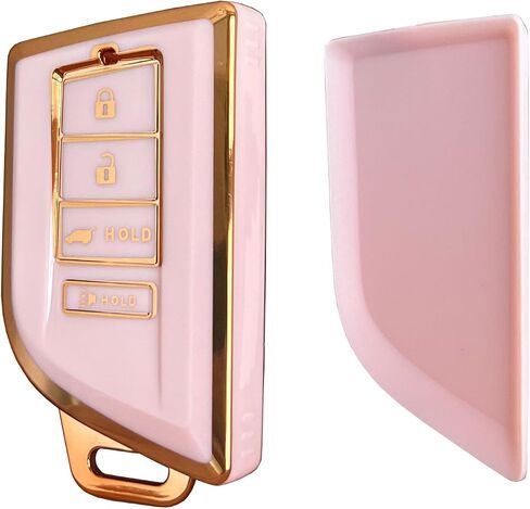أنظمة الدخول بدون مفتاح لغطاء مفتاح Acura يناسب 2022 2023 2024 2025 Acura RDX MDX Remote Smart Key (Pink-Gold) in Kuwait