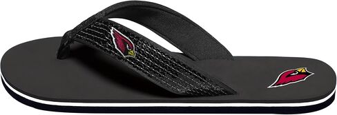 FOCO Womens NFL Team Logo Sequin Strap Sandals Flip Flops in Saudi Arabia