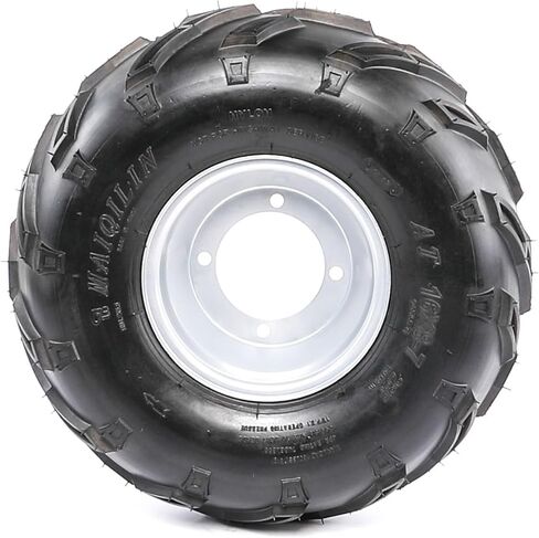 16x8-7 ATV Go-Kart Wheel with 4 Holes | 7-Inch Rim, 110mm Spacing | Pre-Mounted Tire & Rim Combo | Fits Kazuma, Taotao, Roketa, Coolster, UTV, Quad, Buggy 110cc-125cc Off-Road Vehicles (1) in Kuwait