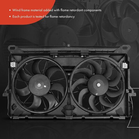 A-Premium Engine Radiator Cooling Fan Assembly Compatible with Select Chevrolet & GMC & Cadillac Models - Silverado 1500 2009-2013, Tahoe 2008-2013, Sierra 1500 2009-2013, Yukon 2008-2013, Escalade in Saudi Arabia