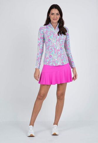 Ibkul Women's Gloria Paisley Print Golf Pullover in Kuwait