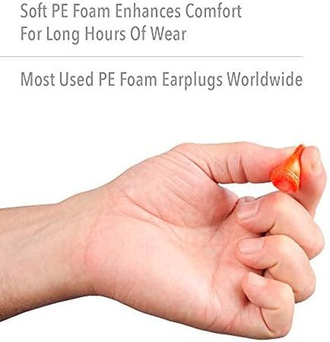Howard Leight by Honeywell Max-1 NR33 Foam Plugs Box ، 200 زوج (Orange) (إصدار جديد) in Saudi Arabia