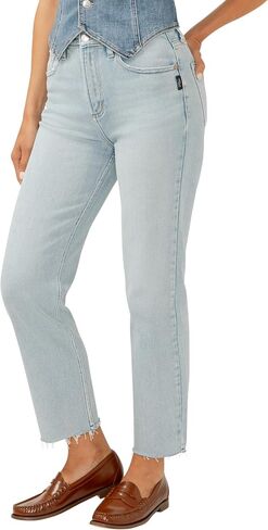 Silver Jeans Co. Women's Highly Desirable High Rise Straight Leg Jeans in Saudi Arabia