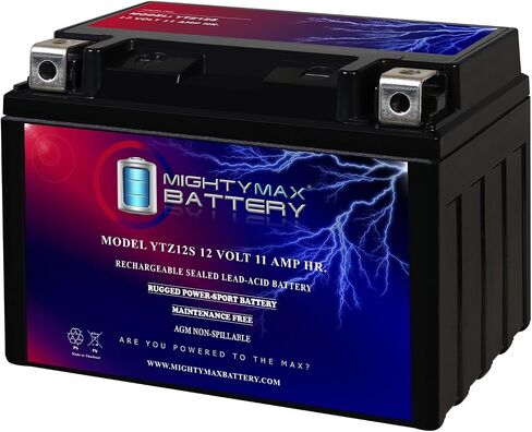 Mighty Max Battery YTZ12S 12V 11AH بطارية لهوندا 250 PS250 Big Ruckus 2005-2008 in Saudi Arabia