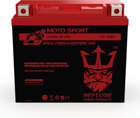 Neptune Power YTX20L-BS High Performance Replacement AMG Battery for Kawasaki Mule 3000 Mule 3010 Battery in Saudi Arabia