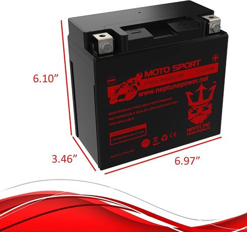 Neptune Power YTX20L-BS High Performance Replacement AMG Battery for Kawasaki Mule 3000 Mule 3010 Battery in Saudi Arabia