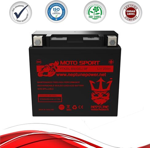 Neptune Power YTX20L-BS High Performance Replacement AMG Battery for Kawasaki Mule 3000 Mule 3010 Battery in Saudi Arabia