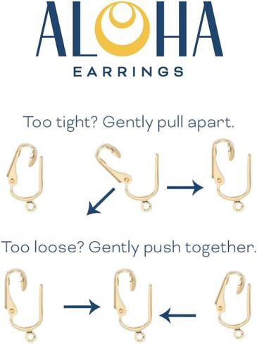 Aloha Earrings Non Pierced Clip On Teardrop Shaped Simulated Freshwater Pearl Dangling Earrings in Kuwait