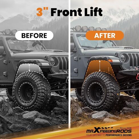 maXpeedingrods 3" Front Coil Spring Leveling Lift Kit for Jeep Cherokee XJ Comanchee MJ 1984-2001 in Saudi Arabia